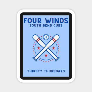 South Bend Cubs Thirsty Thursdays Magnet