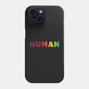 Human Rainbow Yarn Phone Case