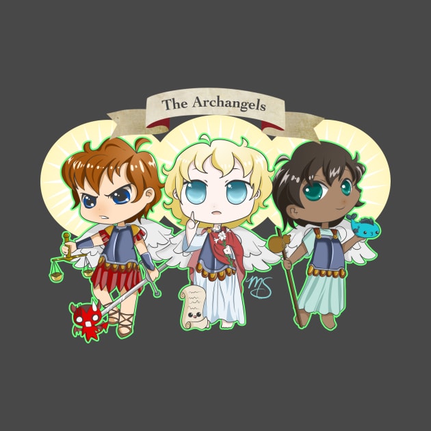 Chibi Archangels by Megasha