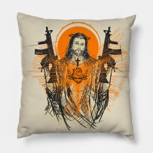 Jesus Protects Us Pillow