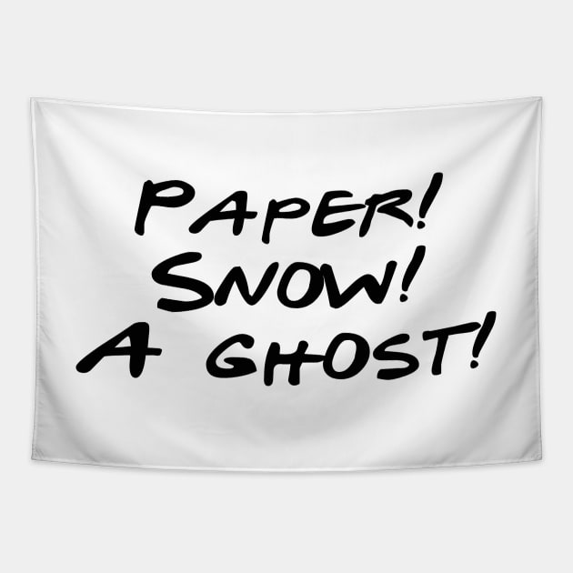 Friends - Paper, Snow, A Ghost Tapestry by qpdesignco