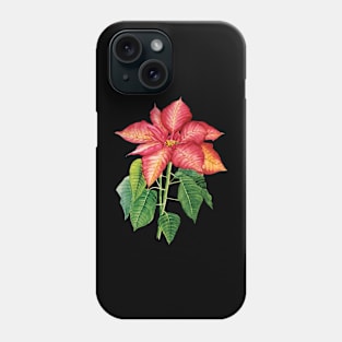 day with Poinsettia Phone Case