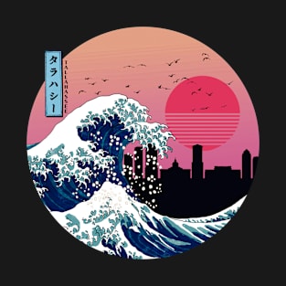 Tallahassee Kanagawa Wave Retro T-Shirt