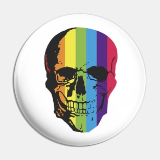 LGBTQIA+ Skull Pin