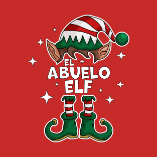 El Abuelo Elf - Grandpa Elf Christmas Party Matching Family T-Shirt