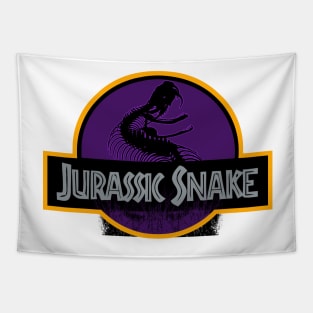 Jurassic Snake, a combined design Tapestry