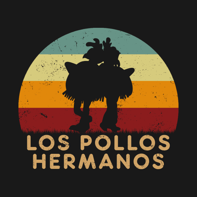 Retro Sunset - Los Pollos Hermanos Chicken by GoodIdeaTees