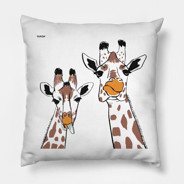 Giraffe Pillow by Tegunn