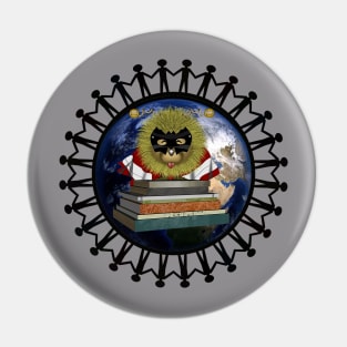 Superhero Moodzie Grey Pin