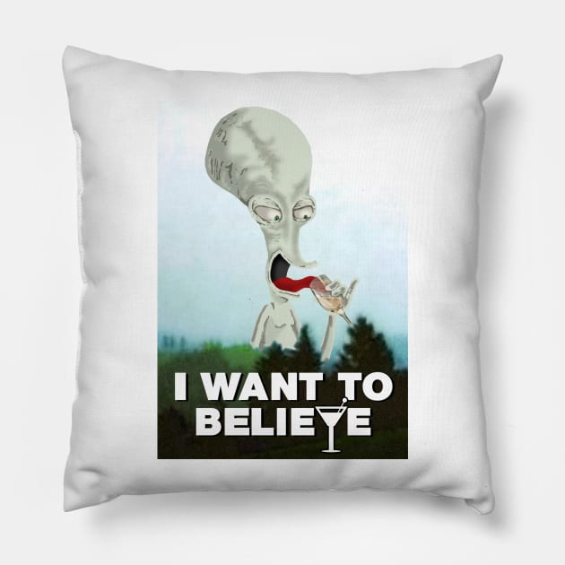 i want to believe roger Pillow by RedSheep