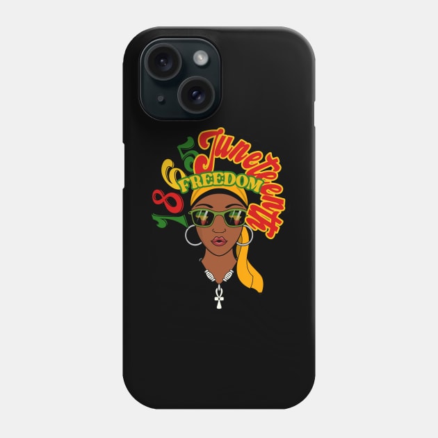 1865, Juneteenth, Freedom Phone Case by UrbanLifeApparel