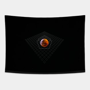 Lunar Eclipse Full Moon Geometric Tapestry