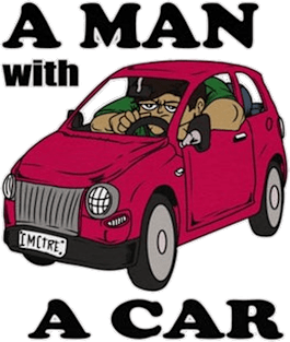 A Man With A Car Magnet