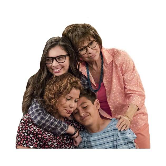 One Day at a Time main family hug - the Alvarez's by tziggles