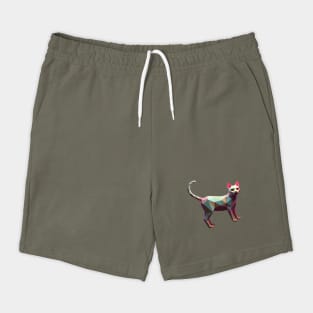 Geometric Cat Art Shorts