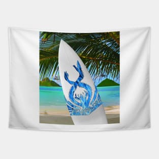 Thrawn's Cerulean Chimaera Surfboard Tapestry