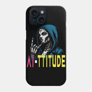 AI Rocks! : Badass and Metalhead Robot Phone Case