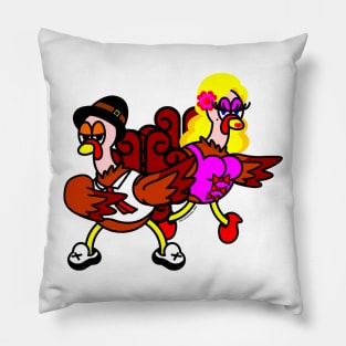 Thanksgiving Turkey Brian & Tracy Pillow