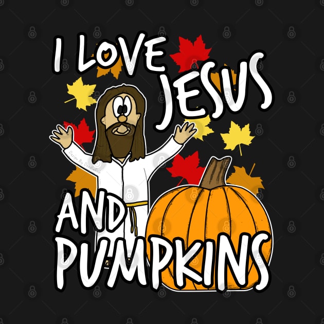 I Love Jesus And Pumpkins Christian Halloween Alternative by doodlerob