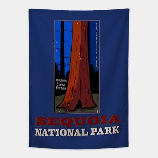 Sequoia National Park Retro Tapestry