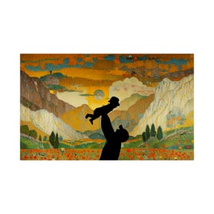 Father and Son, Klimt Style T-Shirt