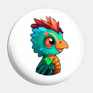 Quizzical Quetzal Pin