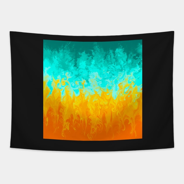 Fire & Ice Tapestry by SarahsDigiArt