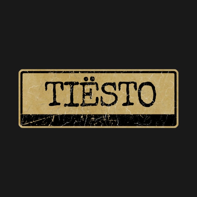 Aliska text black retro - TIËSTO by Aliska