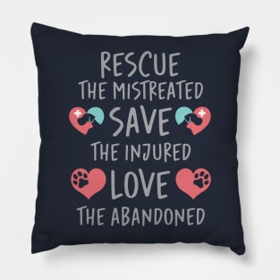 Pet Rescue Volunteers Pillow