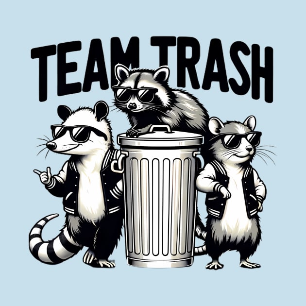 Funny Opossum Meme, Team Trash, Cute Raccoon, Rat by ThatVibe