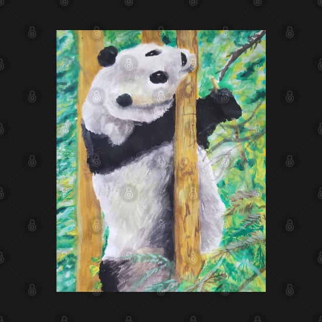 Panda Bear by teenamarie23art