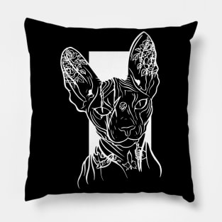 Sphinx cat lover Sphynx hairless cat breed naked cat Pillow