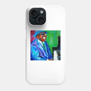 Blues and jazz pianist oil painting Phone Case