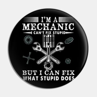 Funny Mechanic For Men Dad Car Auto Diesel Automobile Garage Pin