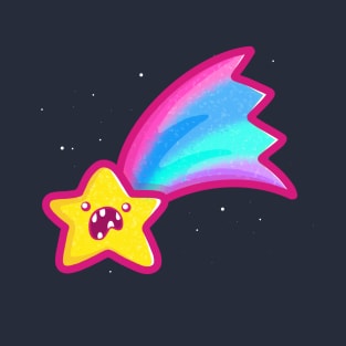 Super Cute Kawaii Ugly Shooting Star T-Shirt