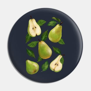 Green Pears Pin