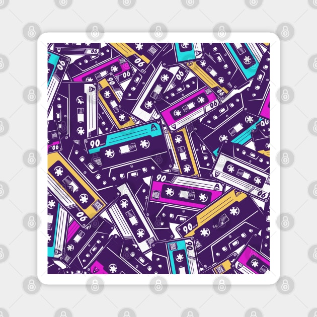 CASSETTE PATTERN #3 Magnet by RickTurner