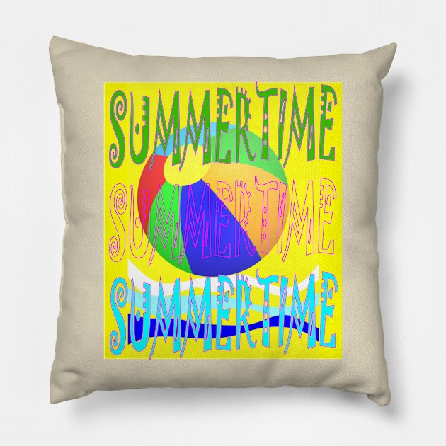 Summer Holidays Pillow by robelf