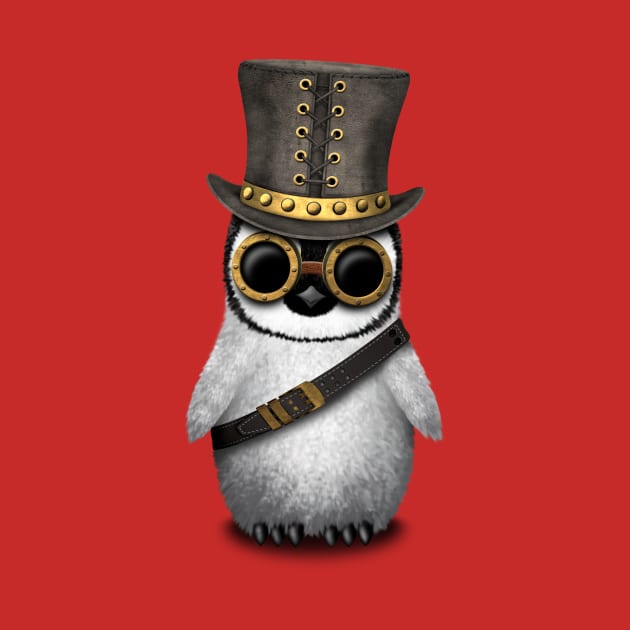 Steampunk Baby Penguin by jeffbartels