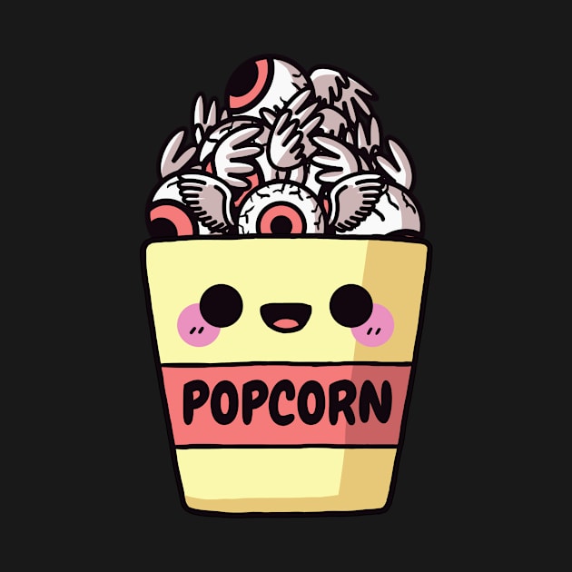 Weirdcore Aesthetic Kawaii Popcorn Winged Eyeball by Alex21