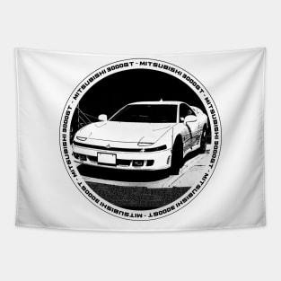 MITSUBISHI 3000GT Black 'N White 4 Tapestry