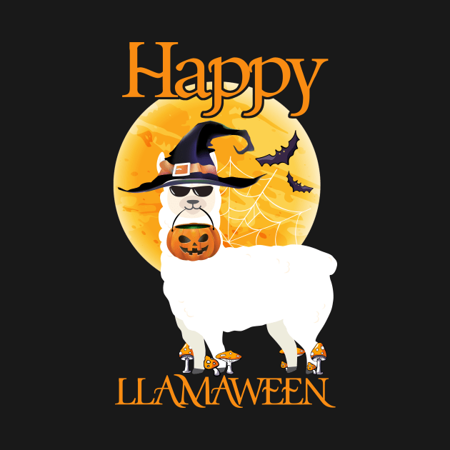 Halloween Shirt Happy Hallamaween Llamaween Llama Lover Gift by foxmqpo