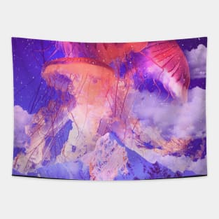 Jellyfishes In The Sky Tapestry