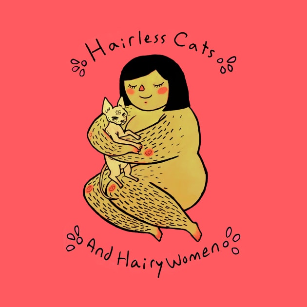 Hairless Cats & Hairy Women <3 by Tamaghosti