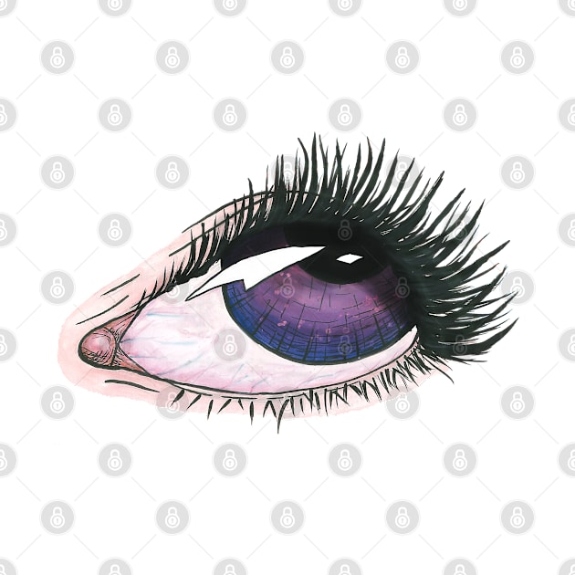 Purple Eye roll by LeighsDesigns
