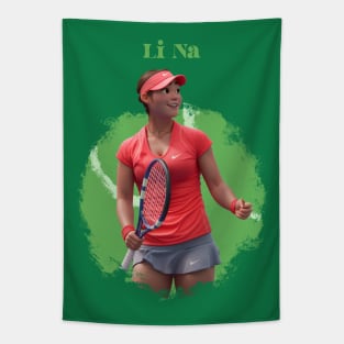 Li Na cartoon Tapestry