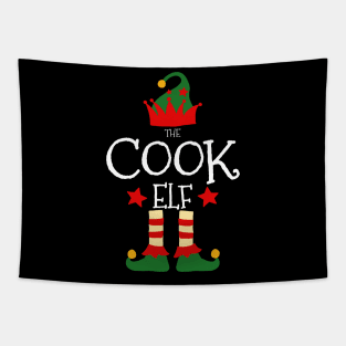 Cook Elf Matching Family Group Christmas Party Pajamas Tapestry