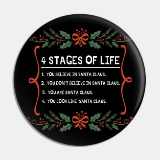 4 stages of life funny Christmas joke Pin