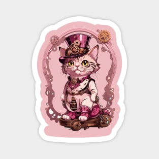 Steampunk, Cat venturer, Victorian Cat Magnet