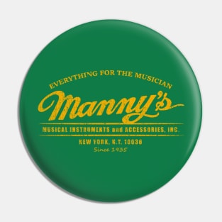 Vintage Gold Manny's Music 1935 Pin